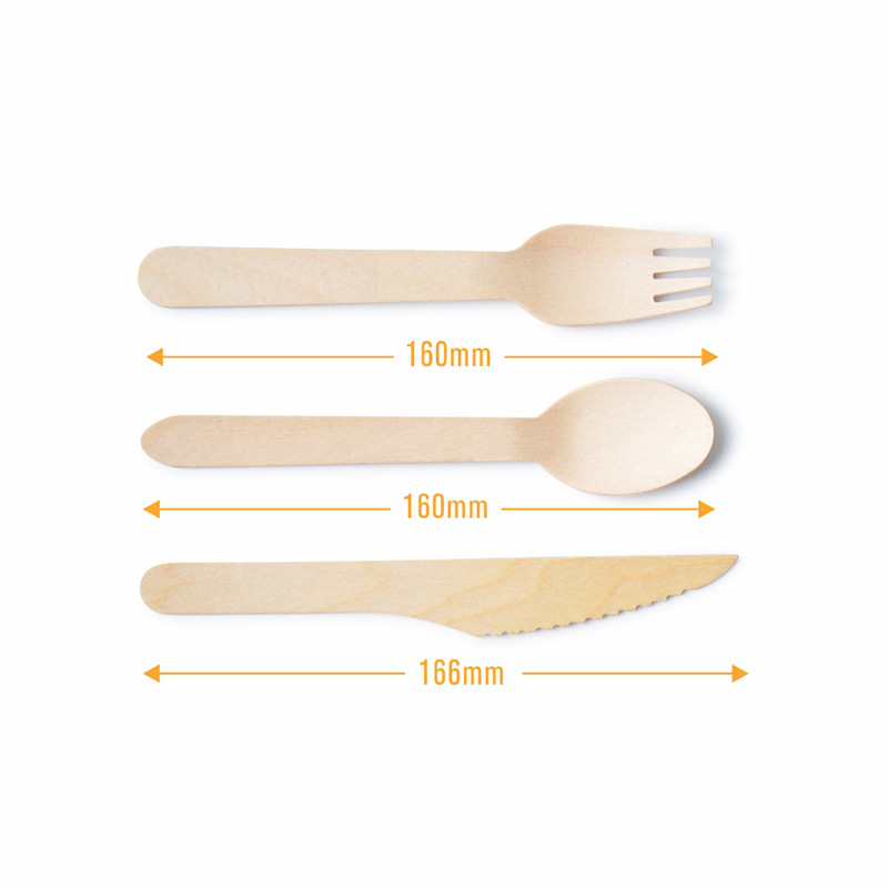 Disposable Biodegradable Birch Cutlery Set